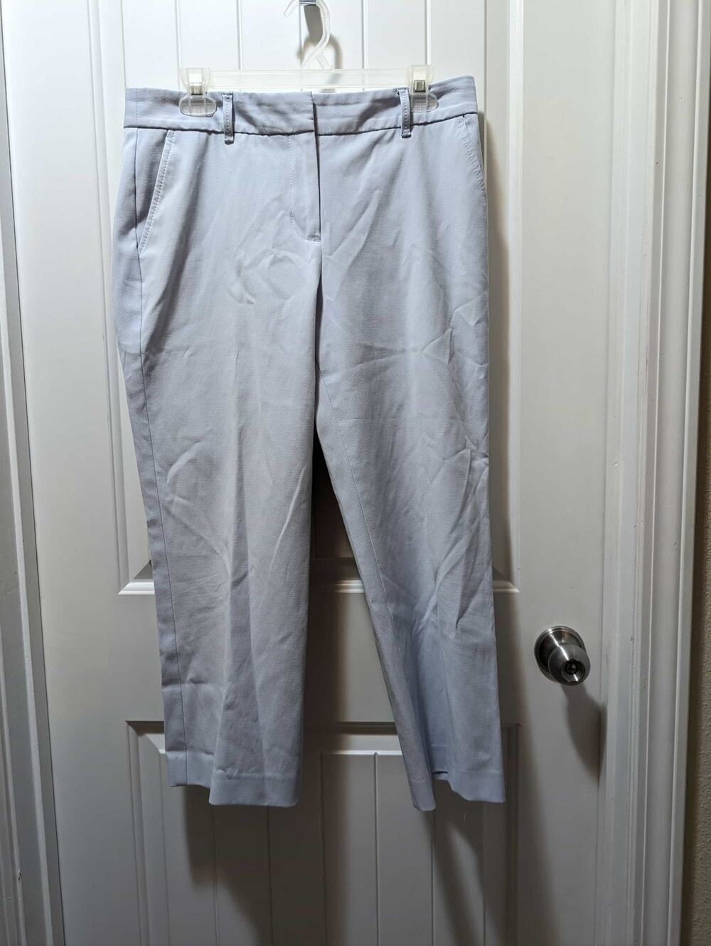 Talbots Women's Classic Blue Trousers Size 8 Business Casual Stretch
